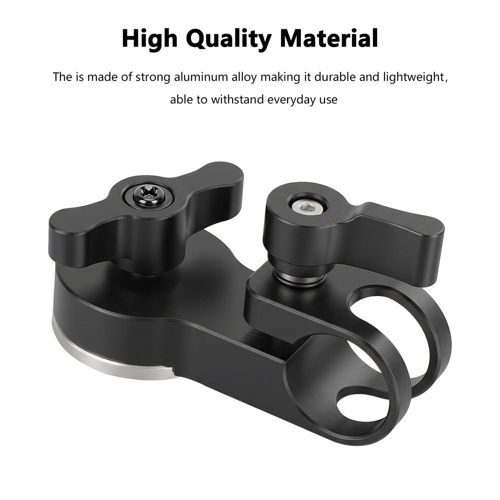 CAMVATE 15mm Rod Clamp with ARRI-Style Rosette Adapter