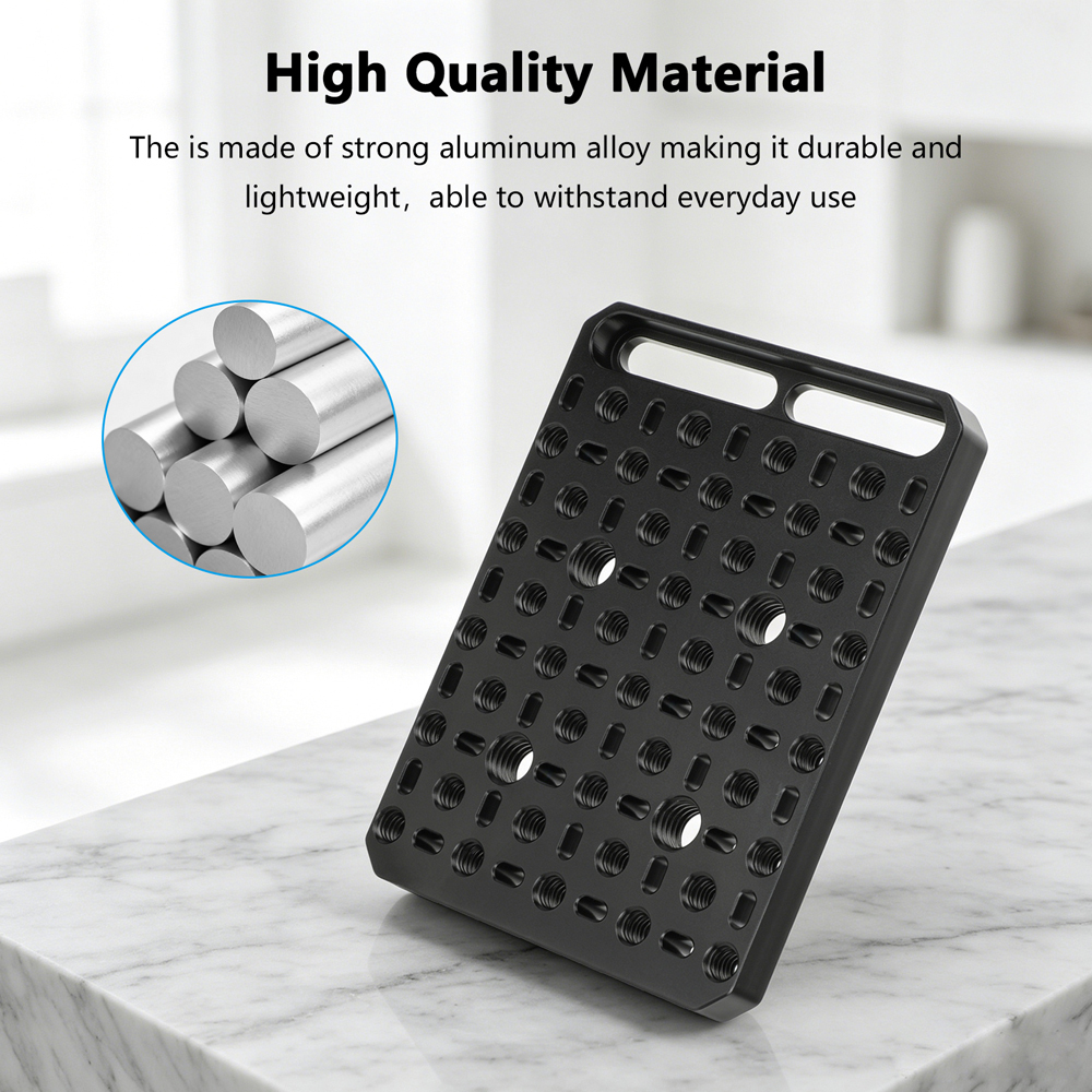 CAMVATE Cheese-Style Extension Plate with Anti-Twist Accessory Threads
