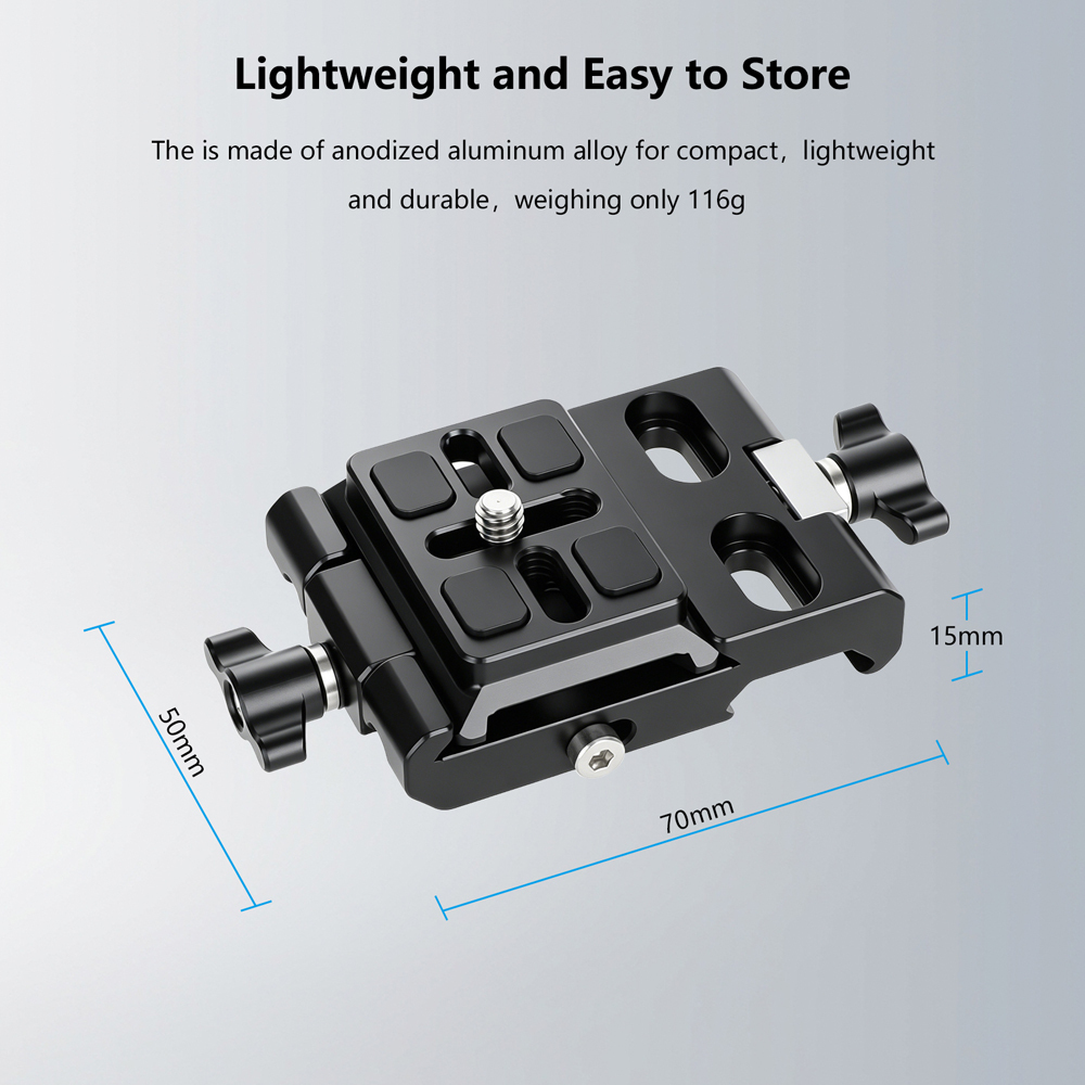 CAMVATE NATO Clamp to Arca-Type Quick Release Baseplate