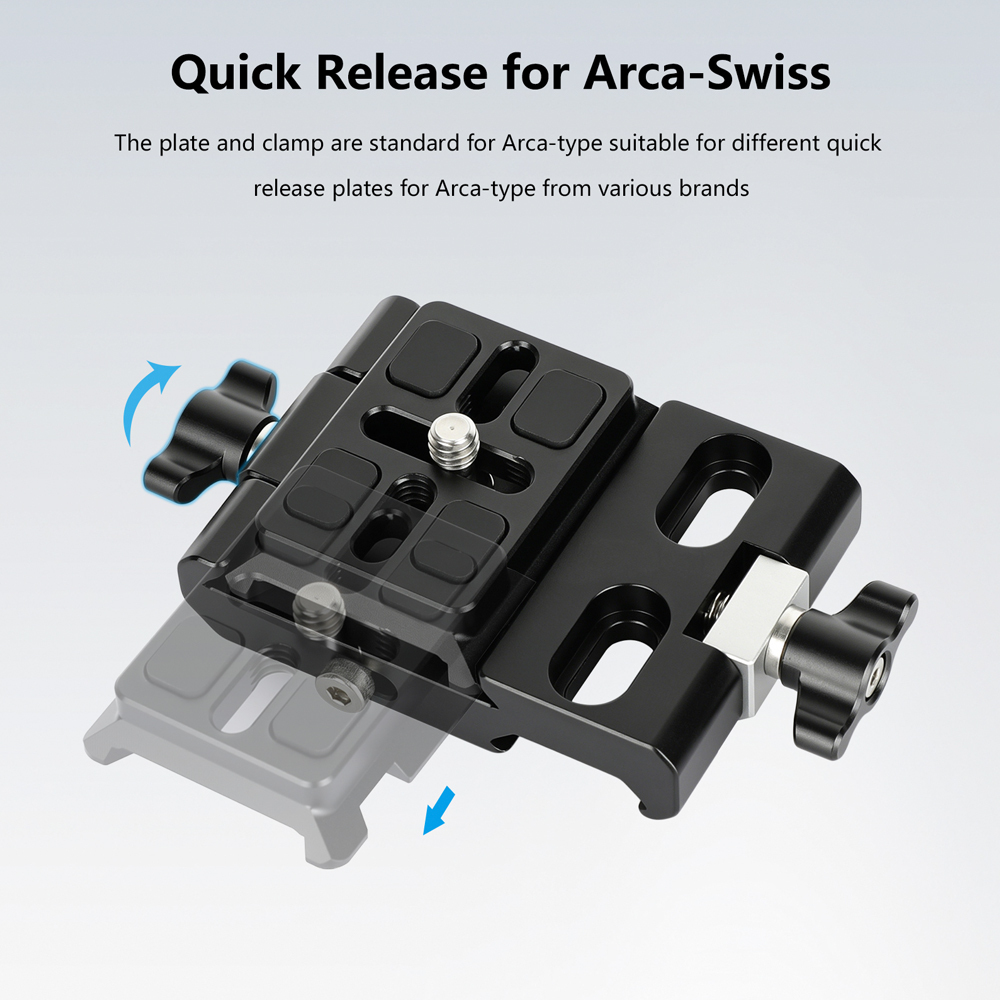 CAMVATE NATO Clamp to Arca-Type Quick Release Baseplate