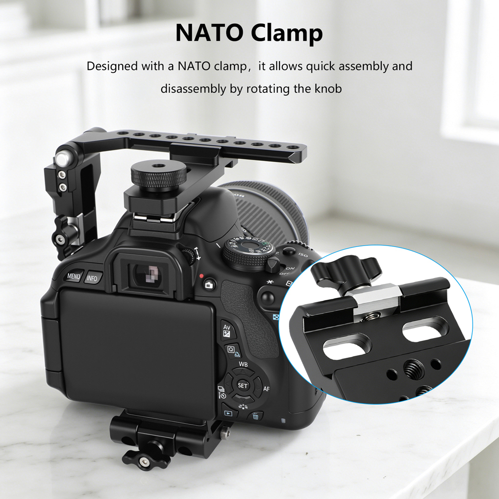 CAMVATE NATO Clamp to Arca-Type Quick Release Baseplate