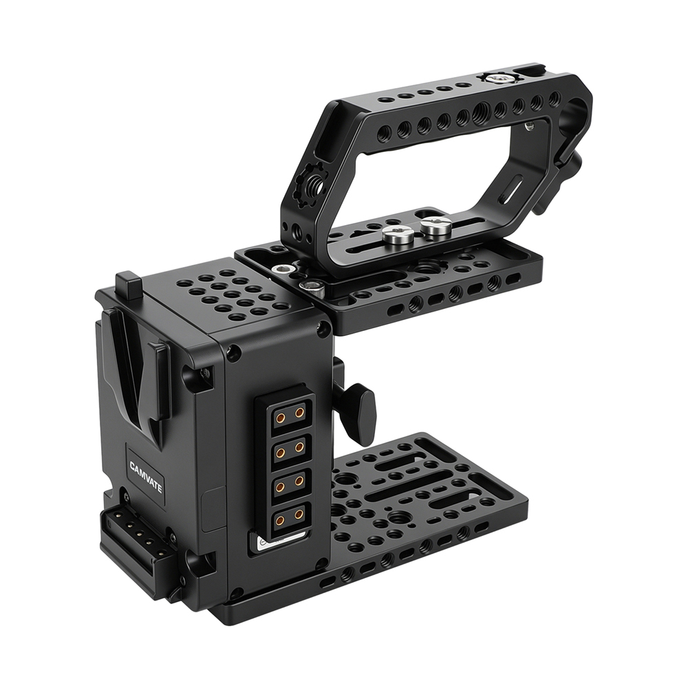 CAMVATE Height-Adjustable Camera Cage Expansion Module Cinema Rig with Top Handle
