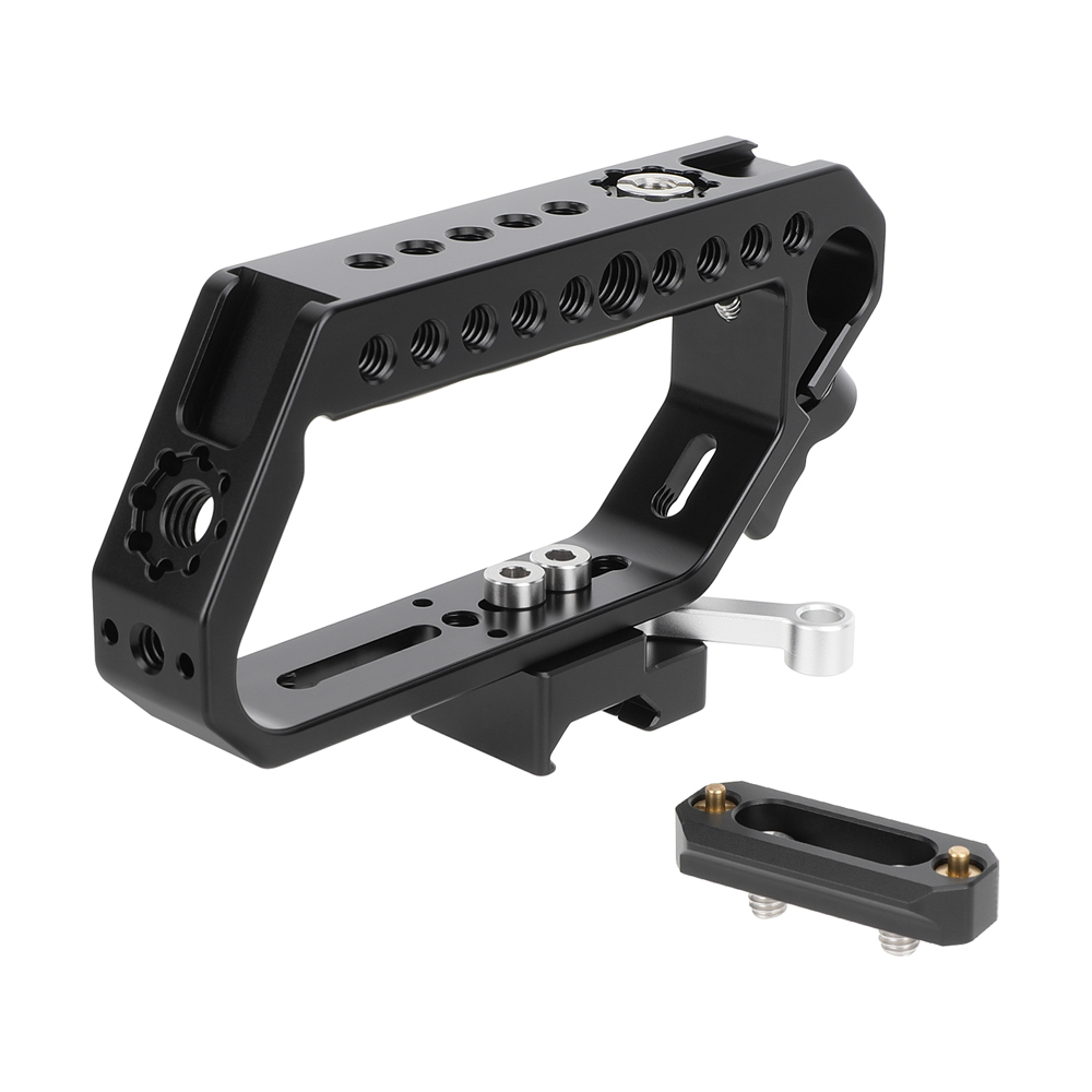 CAMVATE Camera Top Handle Grip with Cold Shoe & Anti-Twist ARRI Accessory Mounts