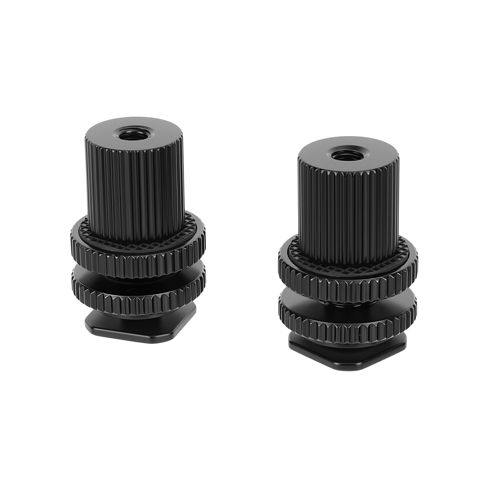 CAMVATE Camera Hot Shoe Mount To 1/4"-20 Female Thread Screw Adapter For DSLR Camera Rig (Red)