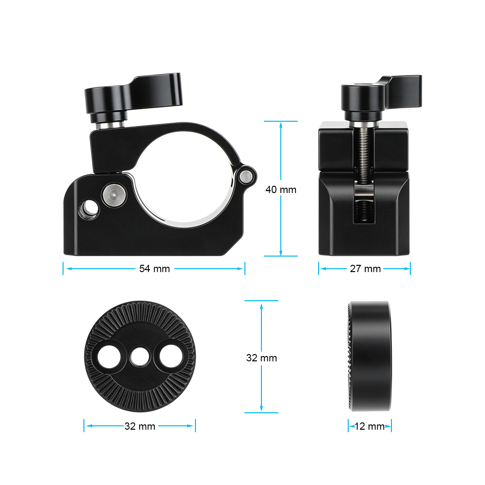 CAMVATE 30mm Rod Clamp With ARRI Rosette Mounting Adapter For DJI Ronin & Freely MōVI Pro Stabilizer