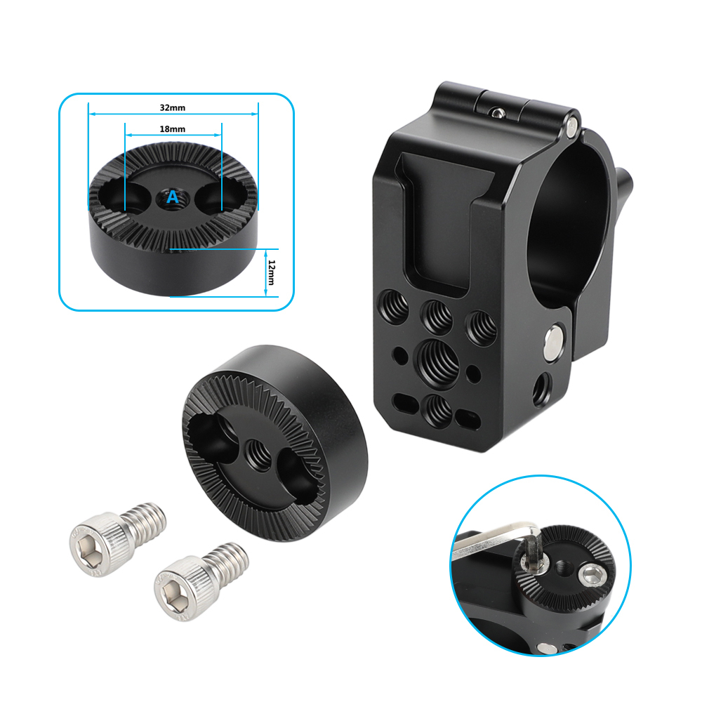 CAMVATE 30mm Rod Clamp With ARRI Rosette Mounting Adapter For DJI Ronin & Freely MōVI Pro Stabilizer