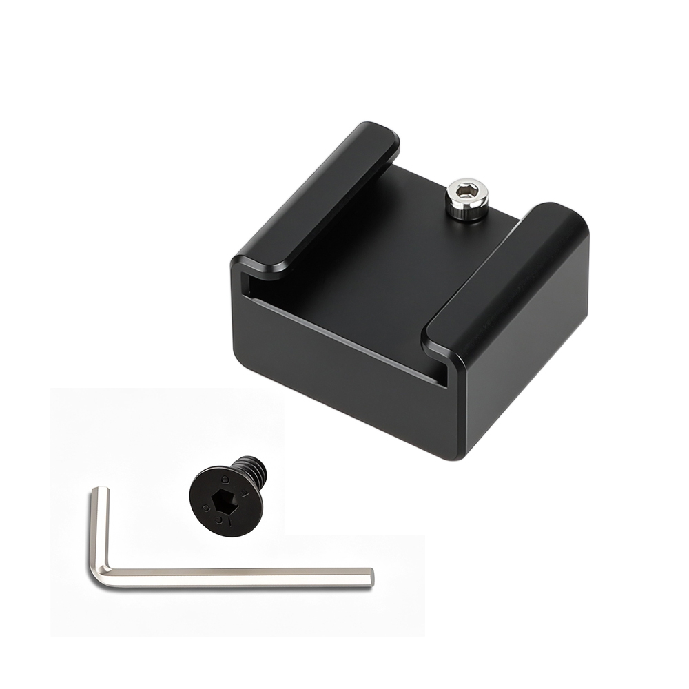 CAMVATE Cold Shoe Mount with 1/4" Thread Hole for DJI Osmo Handheld 4K Camera and 3-Axis Gimbal
