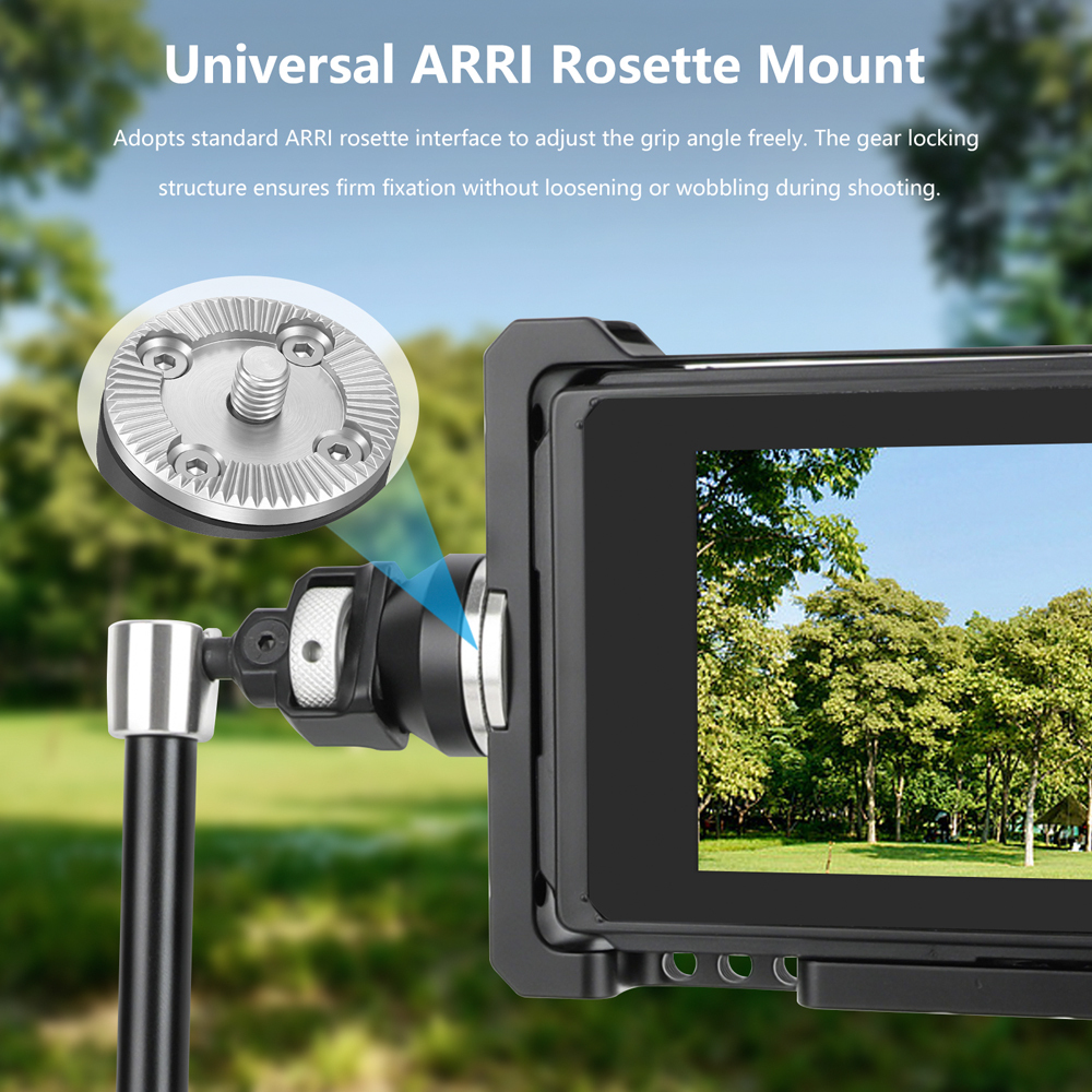 CAMVATE M6 ARRI Rosette Mount With 3/8"-16 Mounting Screw & ARRI Locating Pins