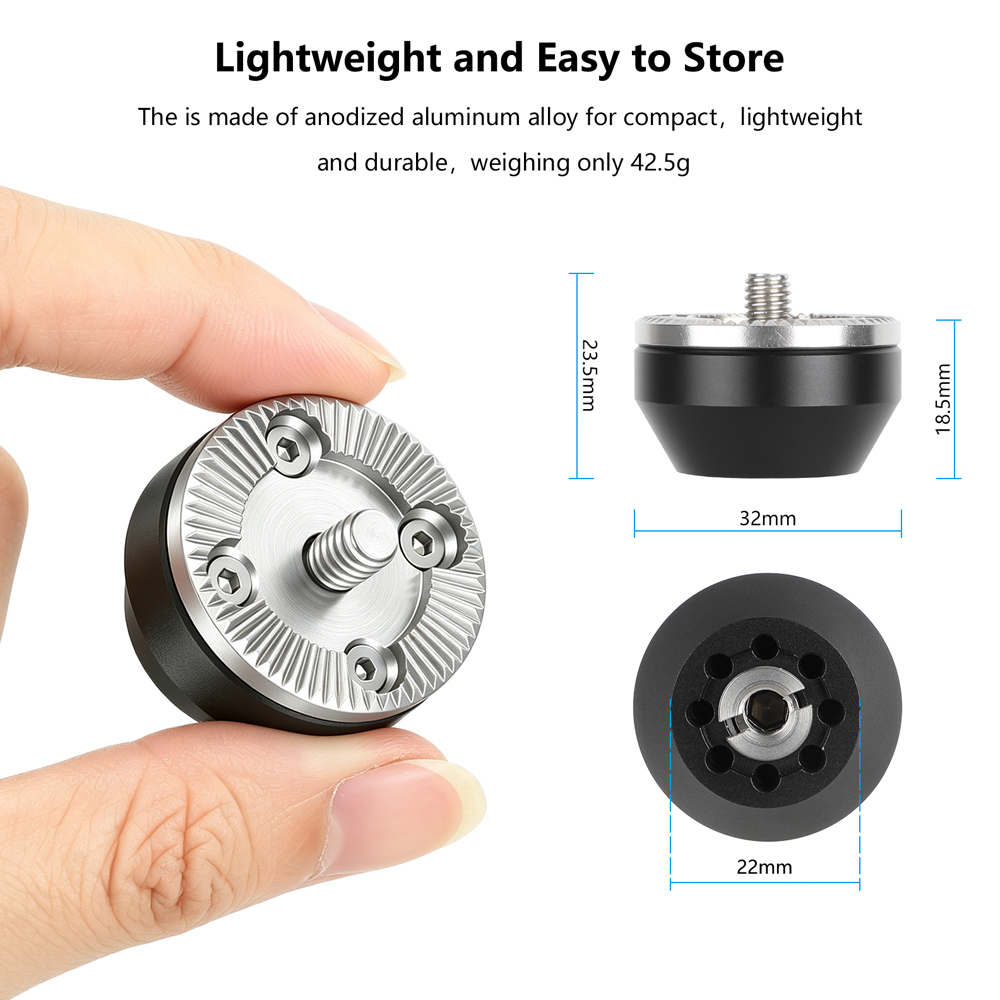 CAMVATE M6 ARRI Rosette Mount With 3/8"-16 Mounting Screw & ARRI Locating Pins