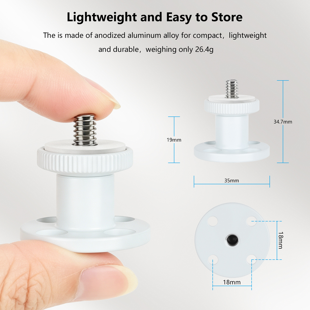 CAMVATE 1/4"-20 Male Thread Screw With Wall / Table / Ceiling Mount