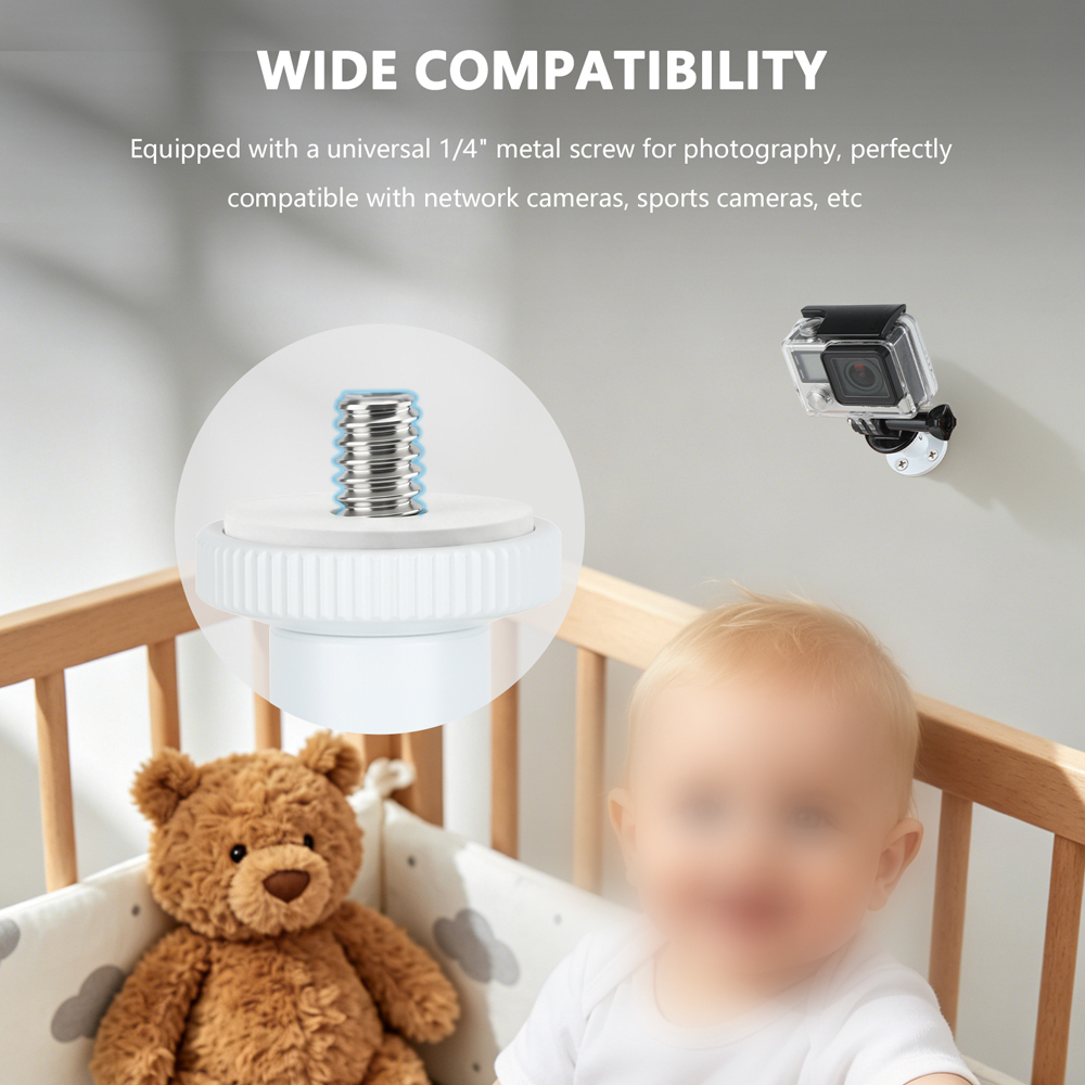 CAMVATE 1/4"-20 Male Thread Screw With Wall / Table / Ceiling Mount