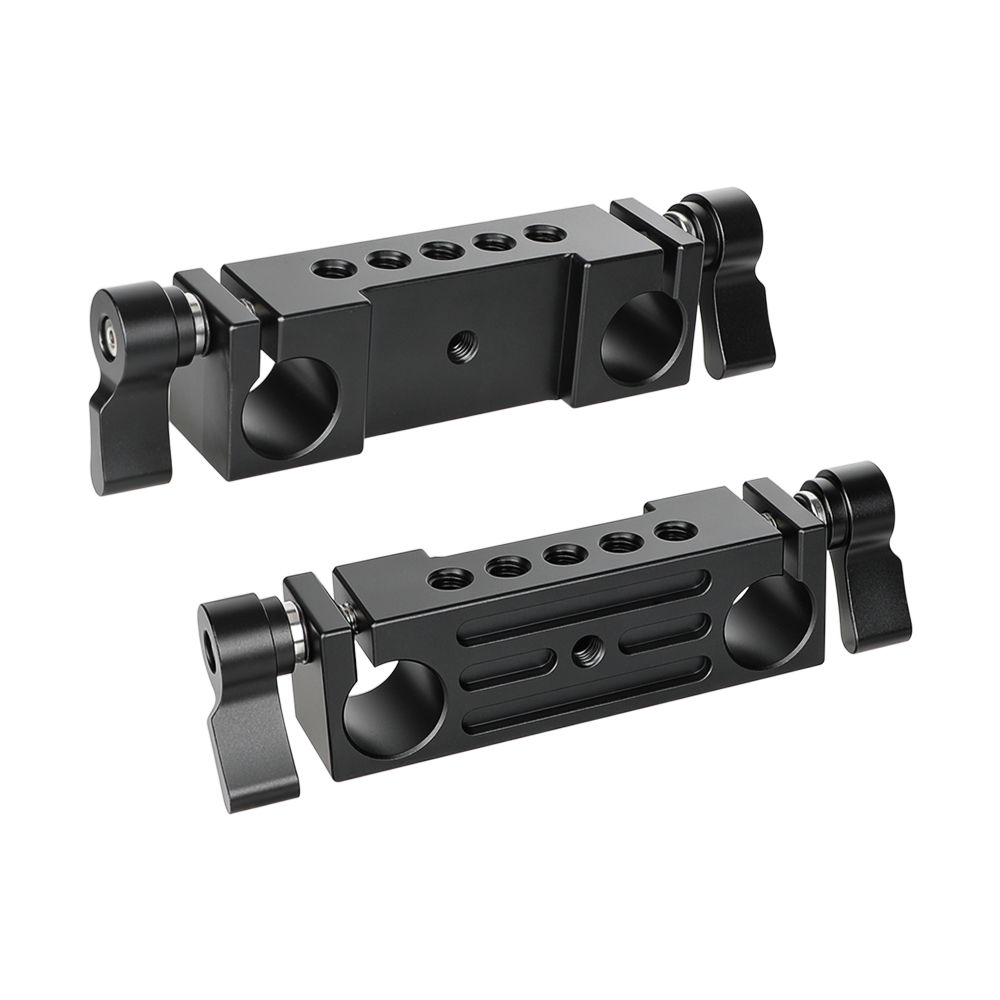 CAMVATE Rod Clamp 15mm Railblock (Black, 2-Piece)