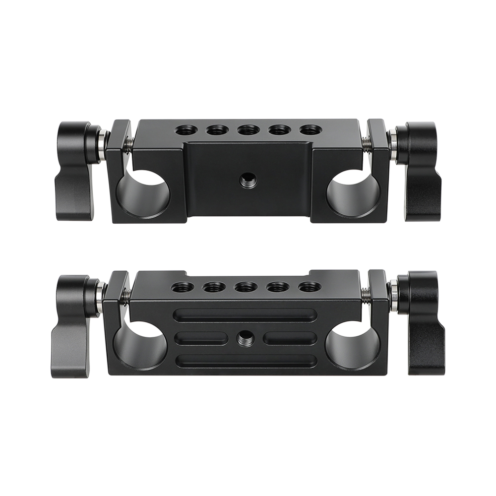 CAMVATE Rod Clamp 15mm Railblock (Black, 2-Piece)