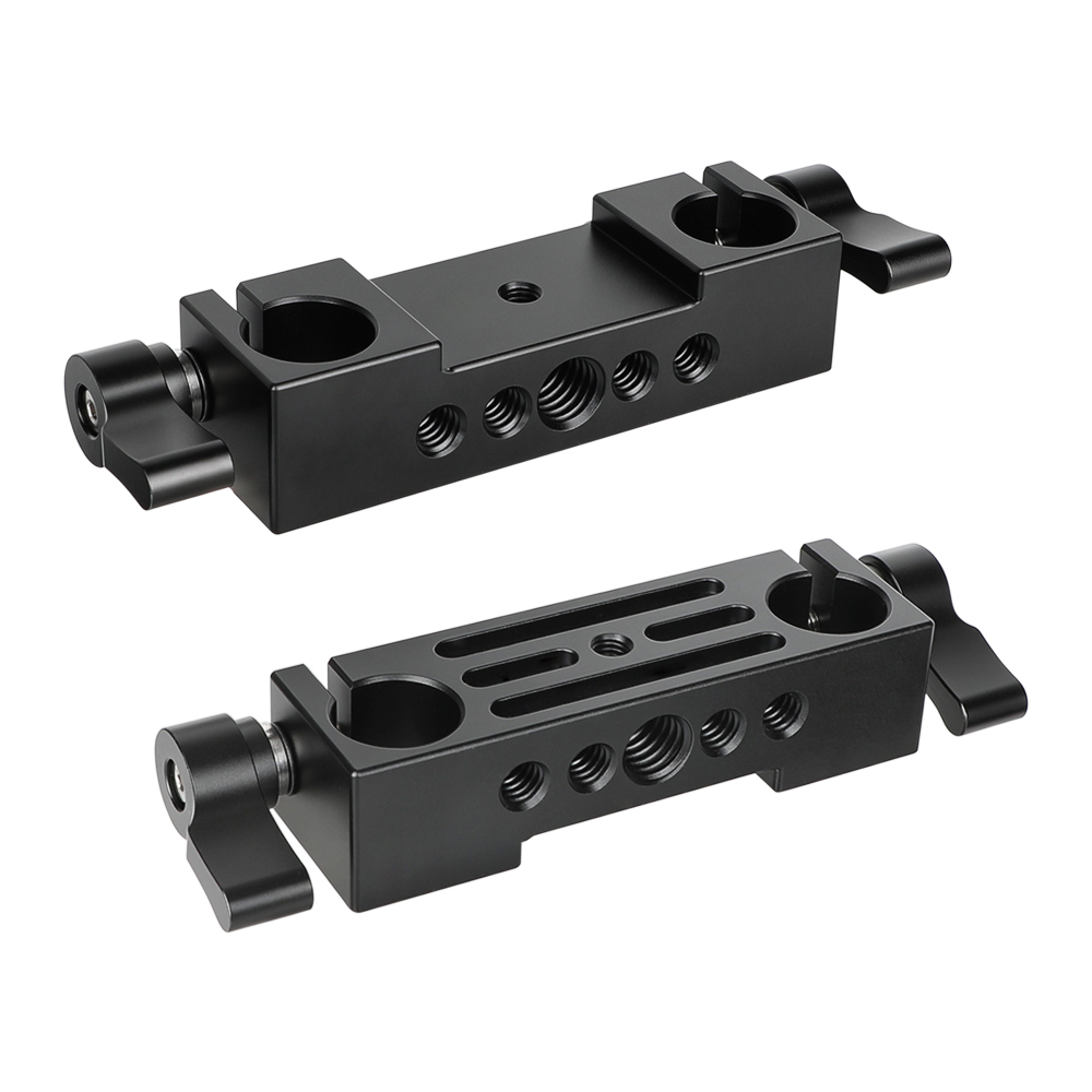 CAMVATE Rod Clamp 15mm Railblock (Black, 2-Piece)