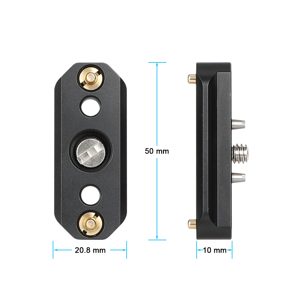 CAMVATE Quick Release NATO Safety Rail with 1/4"-20 Anti-Twist Screw (2")