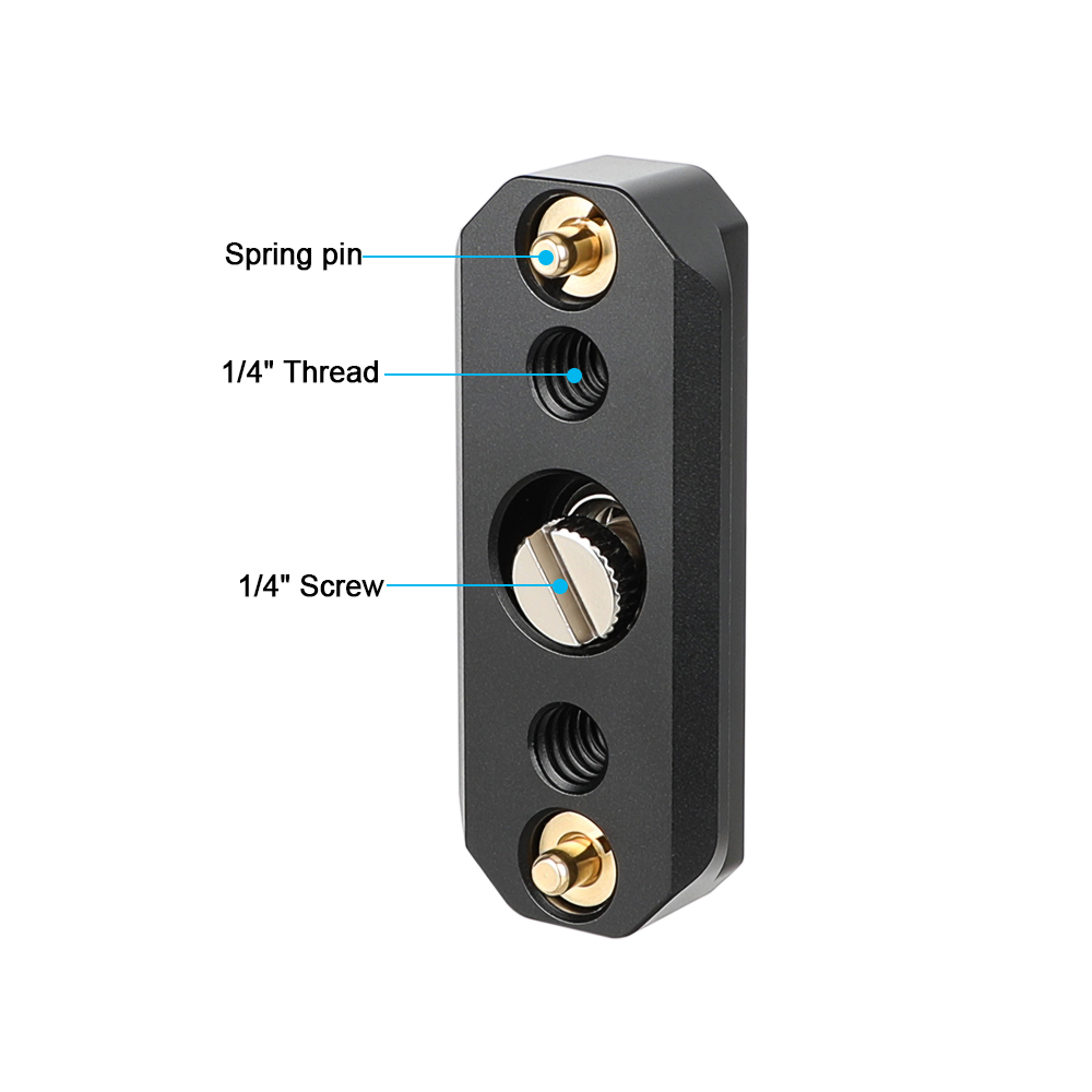 CAMVATE Quick Release NATO Safety Rail with 1/4"-20 Anti-Twist Screw (2")