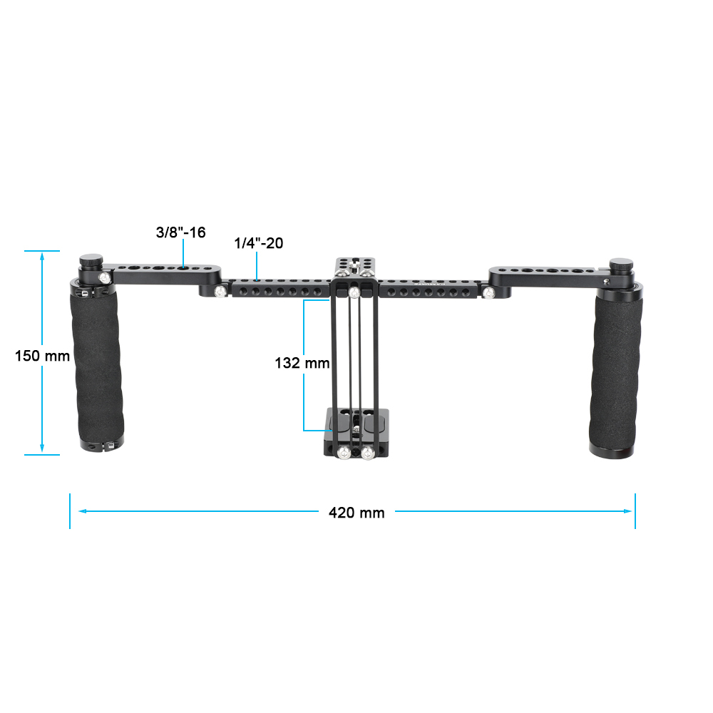 CAMVATE Concise Monitor Cage With Adjustable Sponge Handles