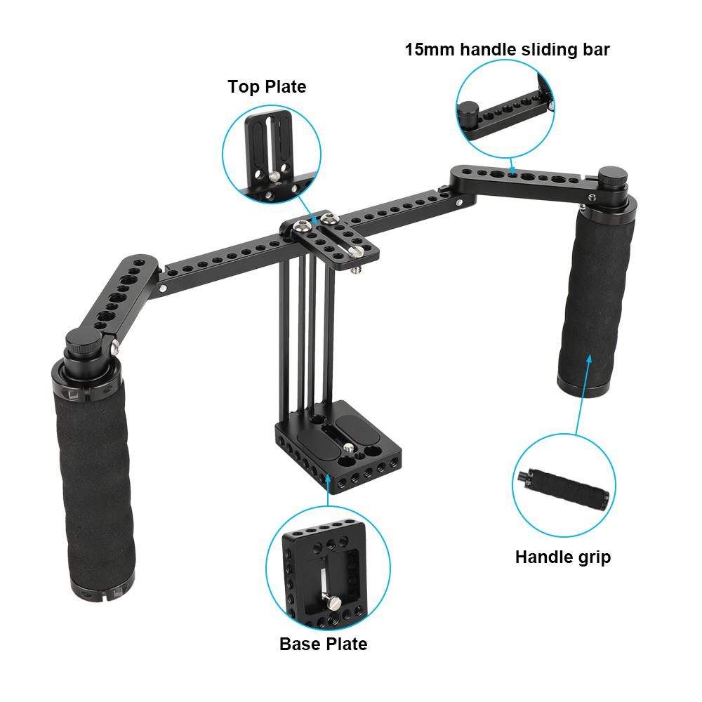 CAMVATE Concise Monitor Cage With Adjustable Sponge Handles