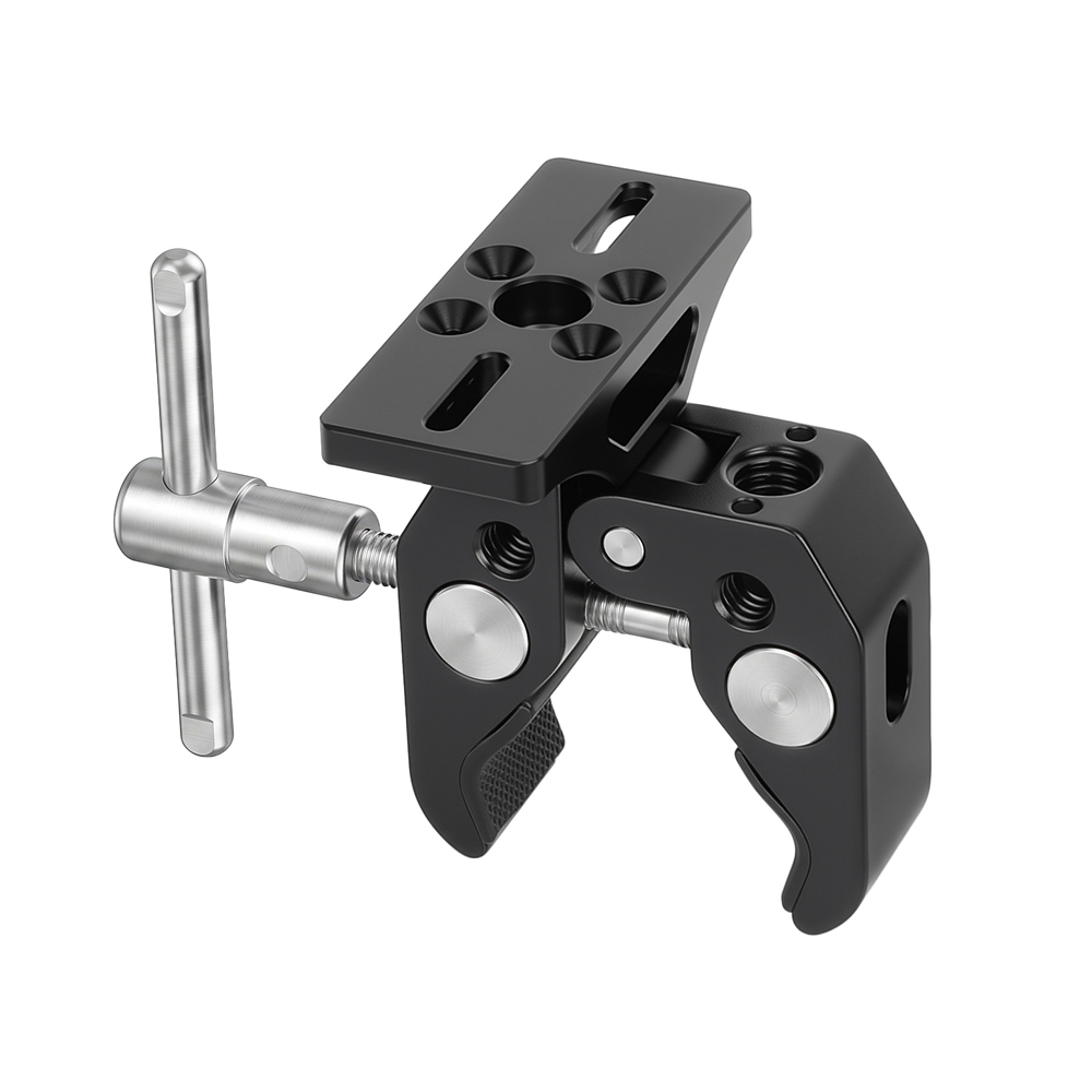 CAMVATE Extension Support (Black) For BlackMagic Micro Signal Converter HDMI To SDI 3G + Universal Super Crab Clamp