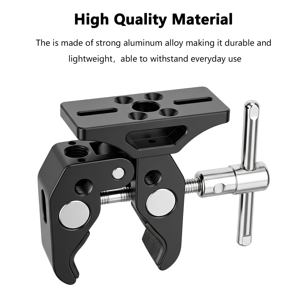 CAMVATE Extension Support (Black) For BlackMagic Micro Signal Converter HDMI To SDI 3G + Universal Super Crab Clamp