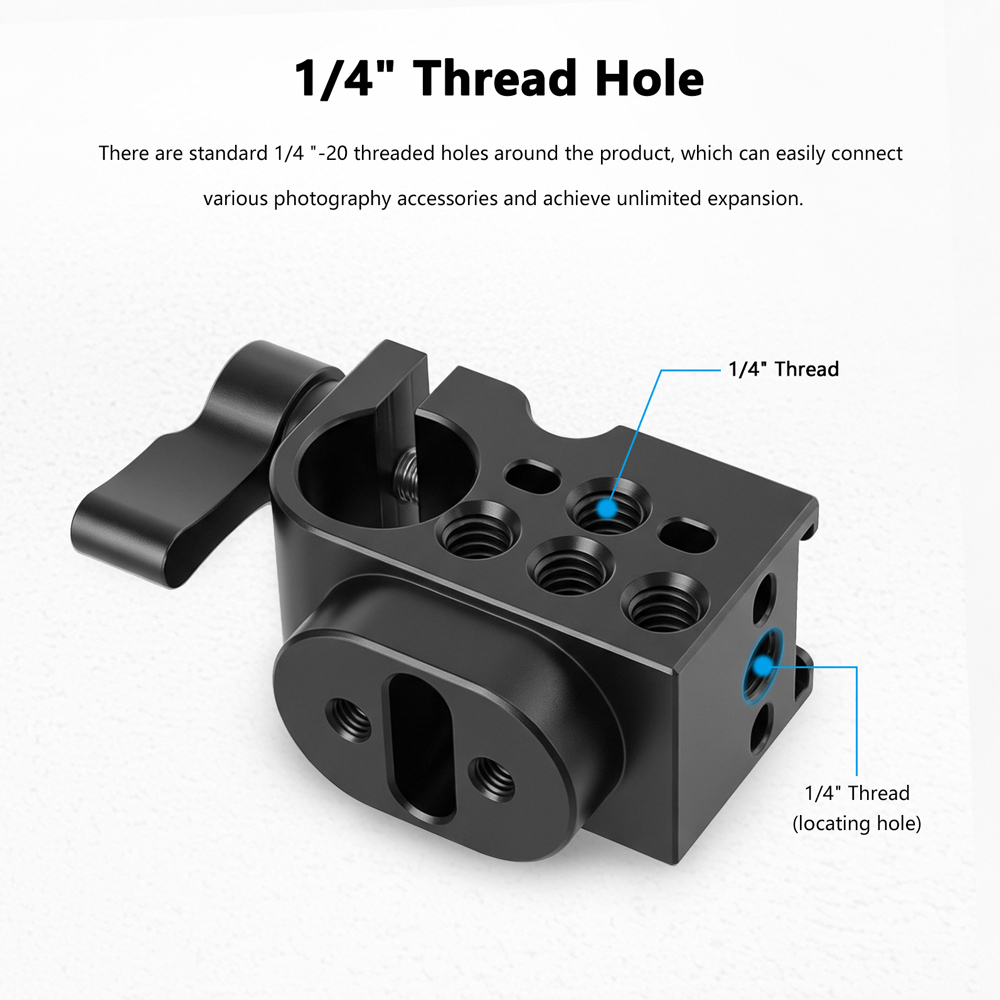 CAMVATE 15mm Single Rod Bracket