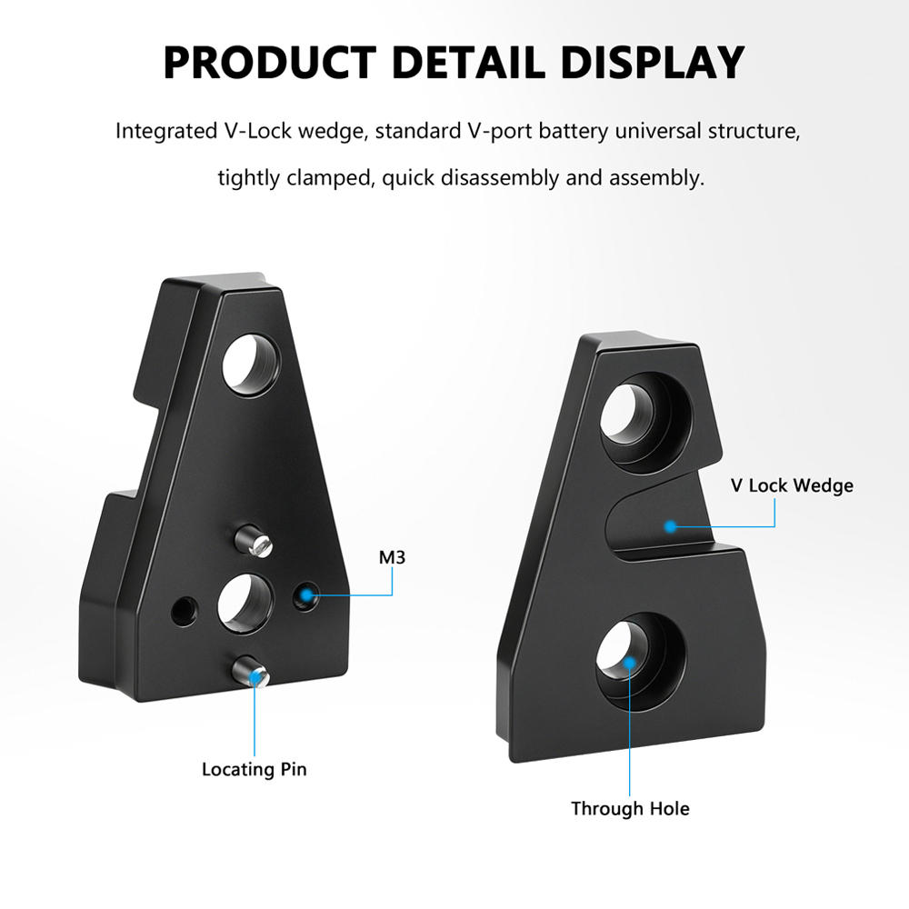 CAMVATE Quick Release V Lock Wedge Plate