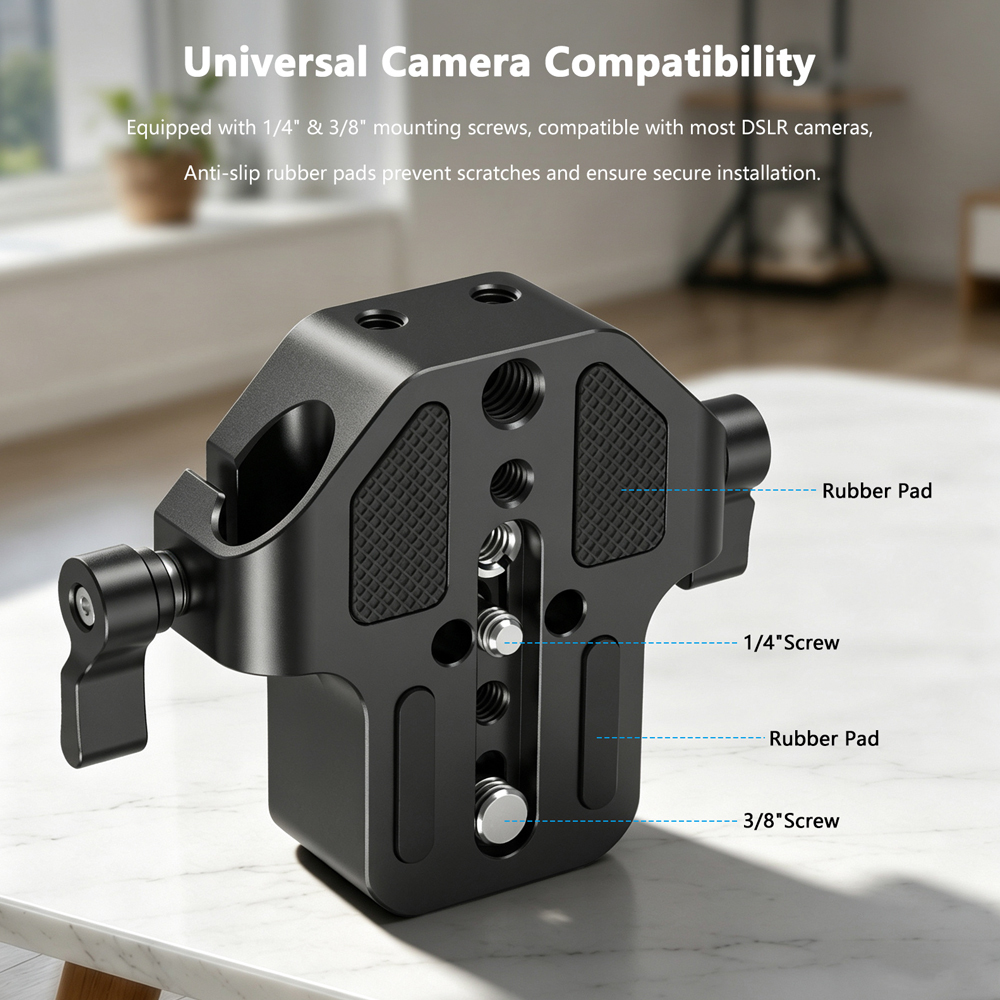 CAMVATE Baseplate (Red Wingnut)  For C100/300/500