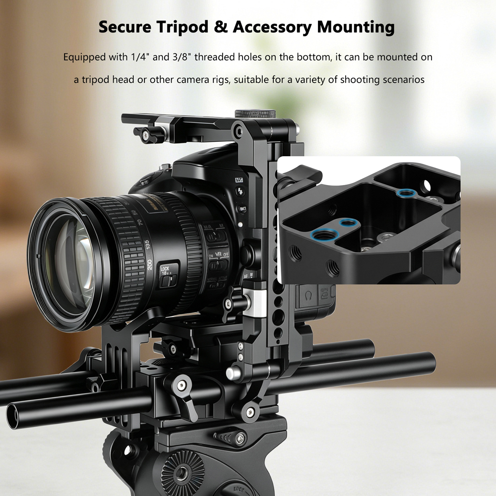 CAMVATE Baseplate (Red Wingnut)  For C100/300/500