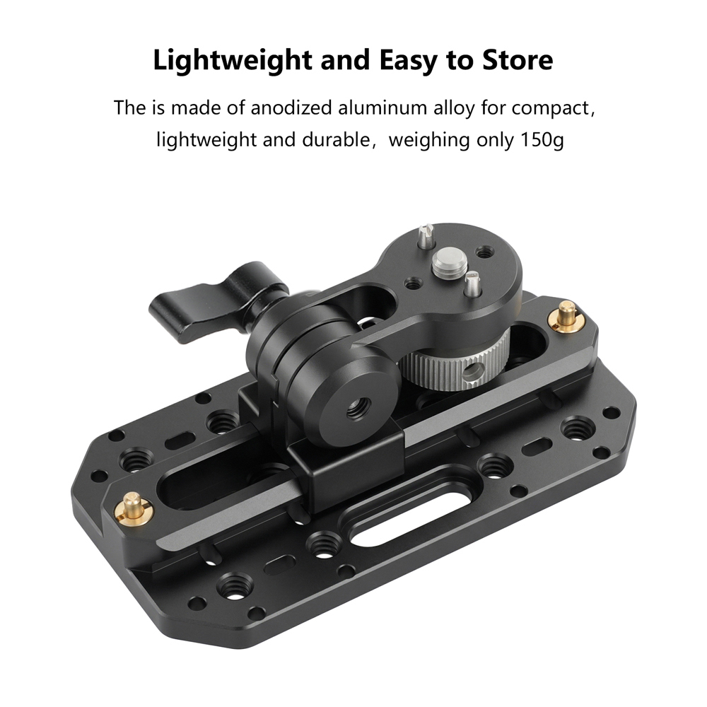 CAMVATE Adjustable Accessory Mounting Plate with Swivel Arm