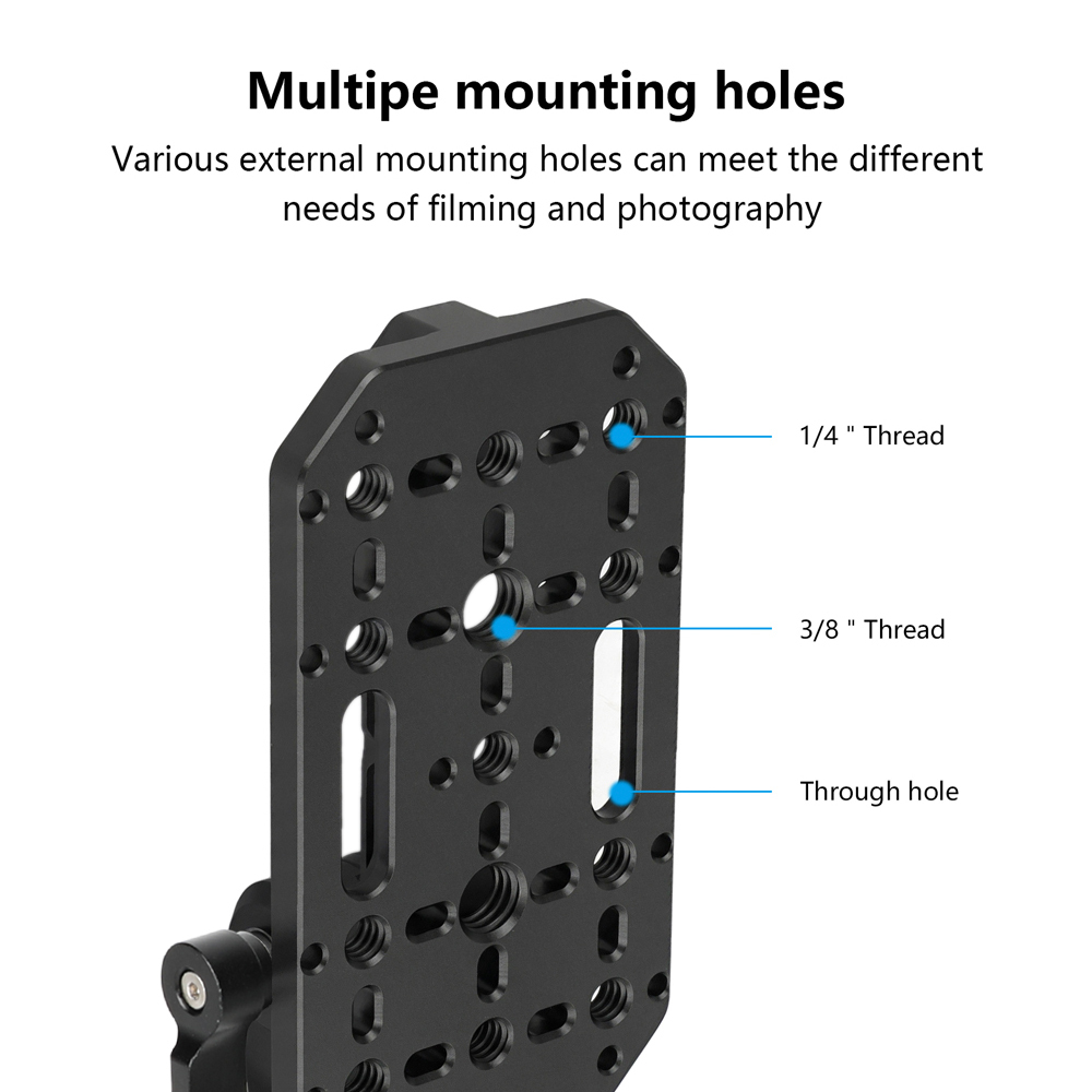 CAMVATE Adjustable Accessory Mounting Plate with Swivel Arm