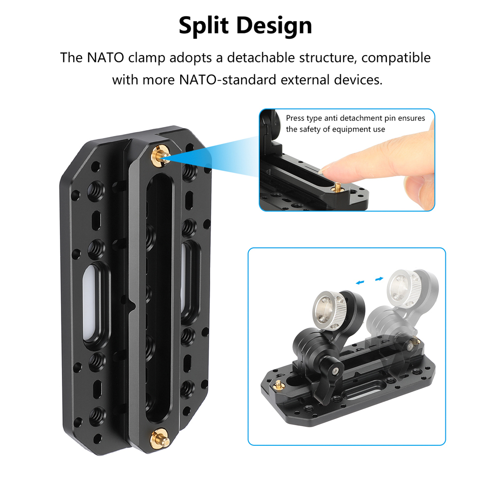 CAMVATE Adjustable Accessory Mounting Plate with Swivel Arm