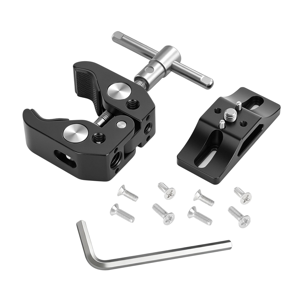 CAMVATE Extension Support (Black) For BlackMagic Micro Signal Converter HDMI To SDI 3G + Universal Super Crab Clamp