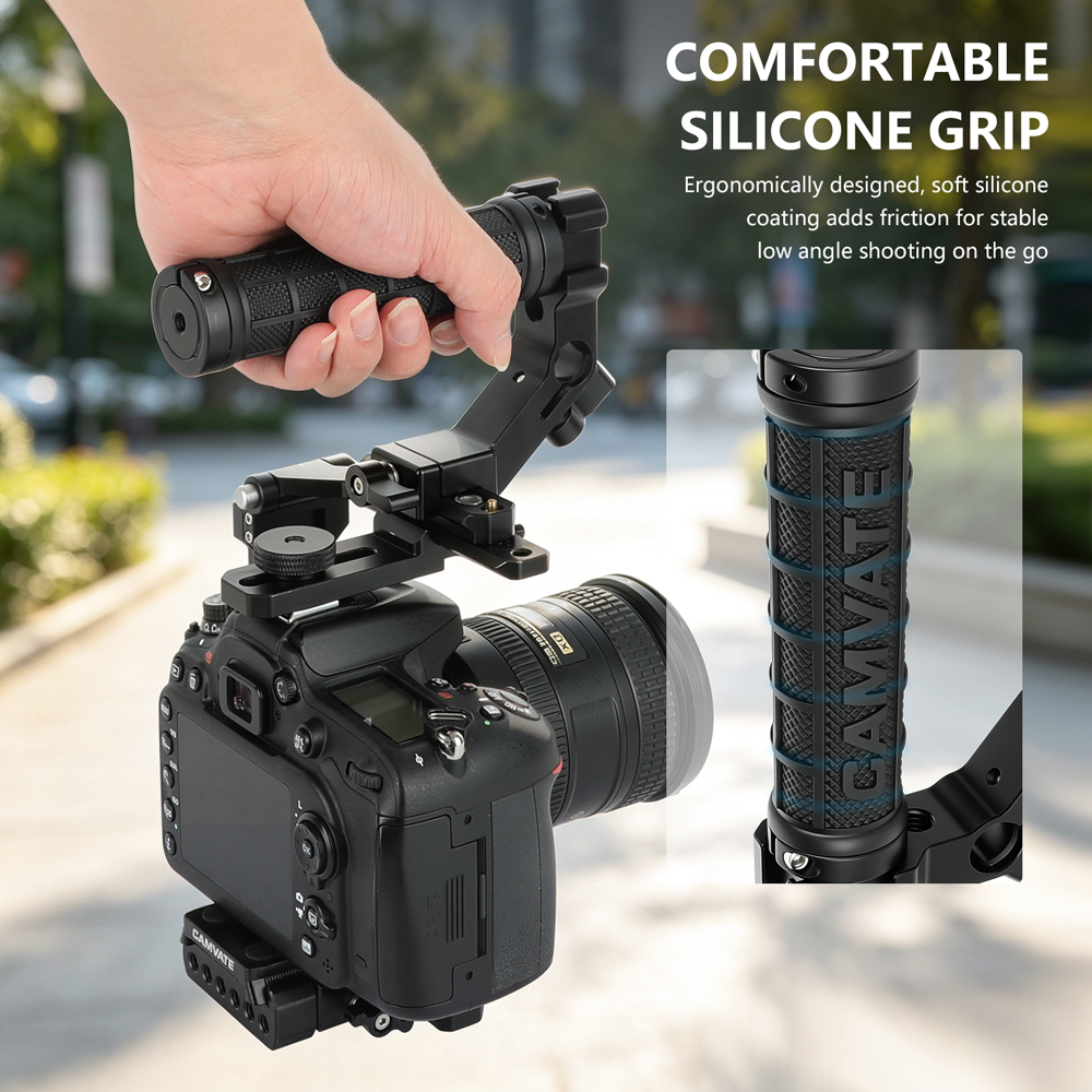 CAMVATE NATO Top Handle with ARRI Pin-Lock  & 15mm Rod Clamp