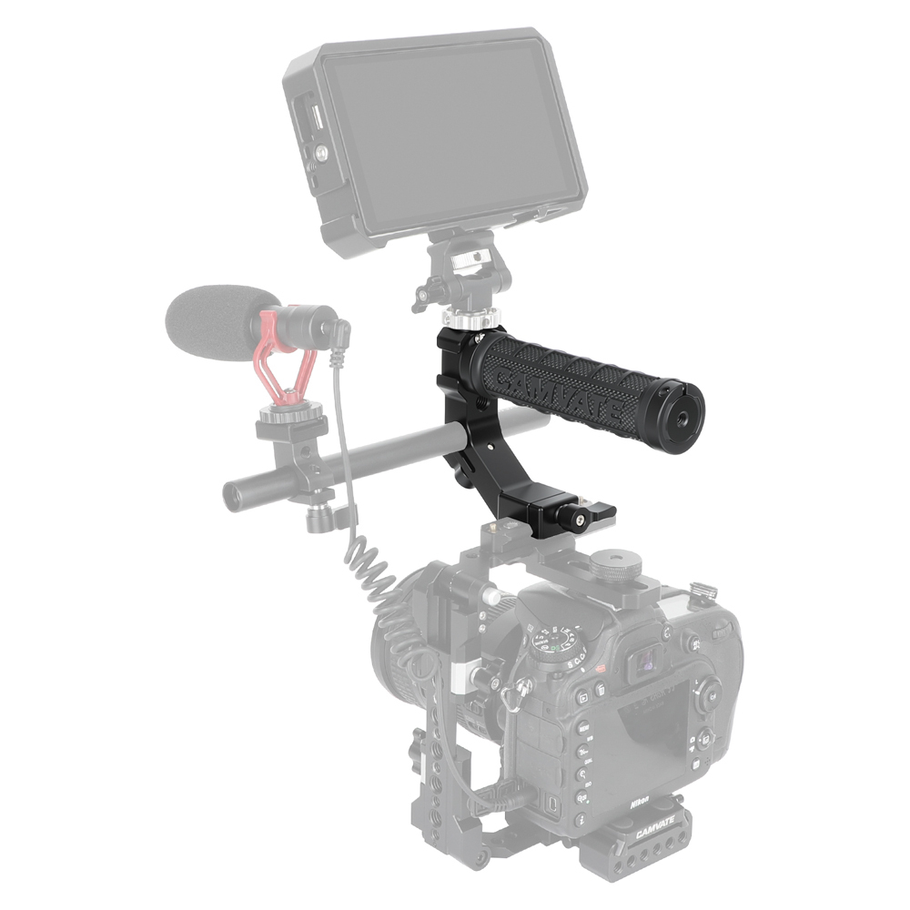 CAMVATE NATO Top Handle with ARRI Pin-Lock  & 15mm Rod Clamp