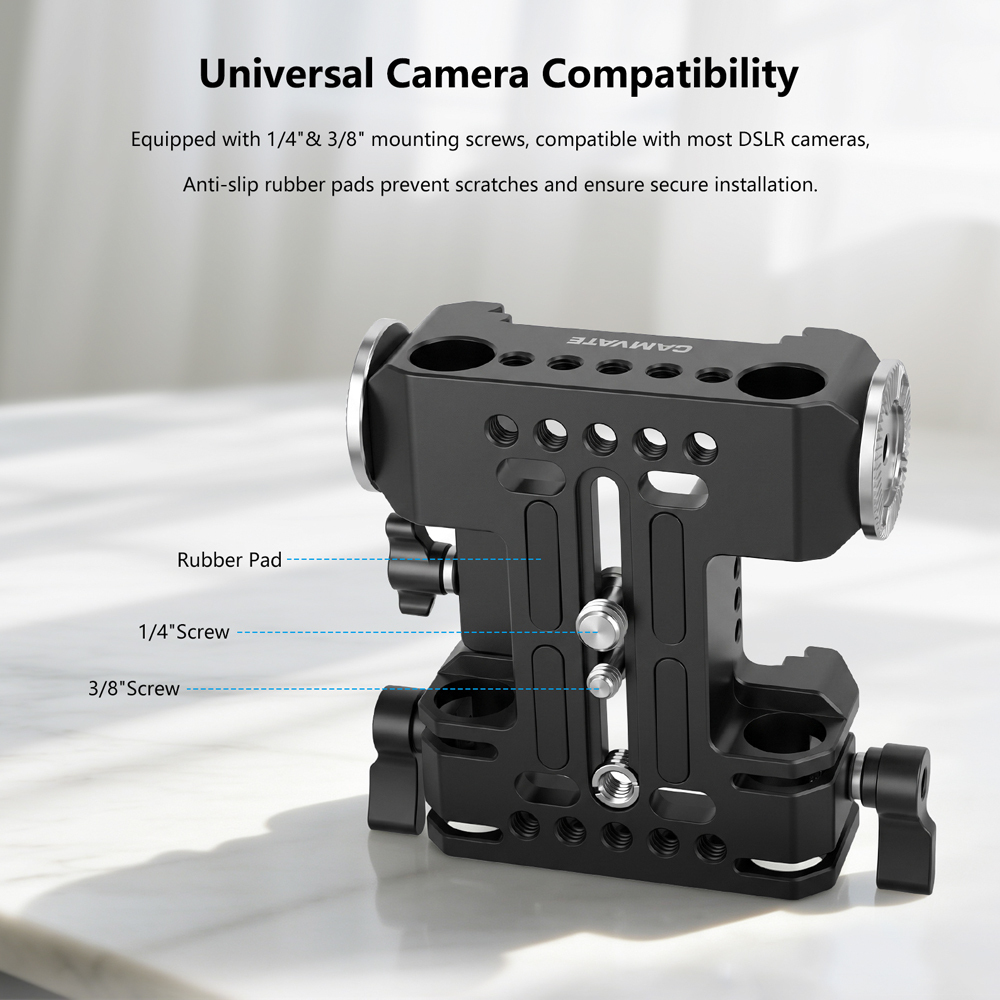 CAMVATE 6" Tilta-Standard Dovetail Plate and 15mm LWS Baseplate
