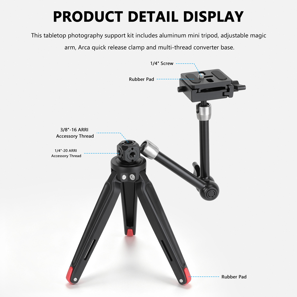 CAMVATE Smartphone Video Kit with Pocket LED Light & Mini Tripod