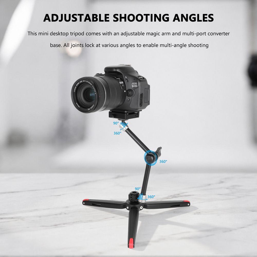 CAMVATE Smartphone Video Kit with Pocket LED Light & Mini Tripod