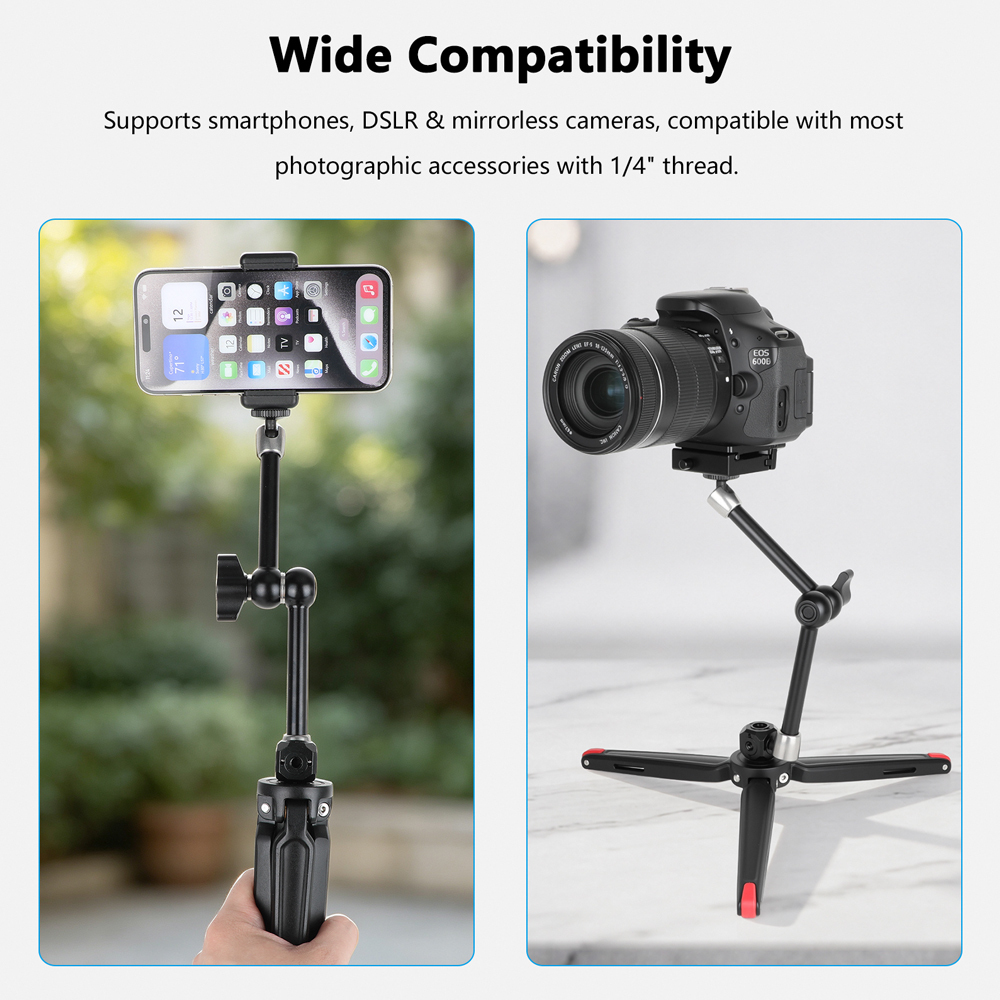 CAMVATE Smartphone Video Kit with Pocket LED Light & Mini Tripod