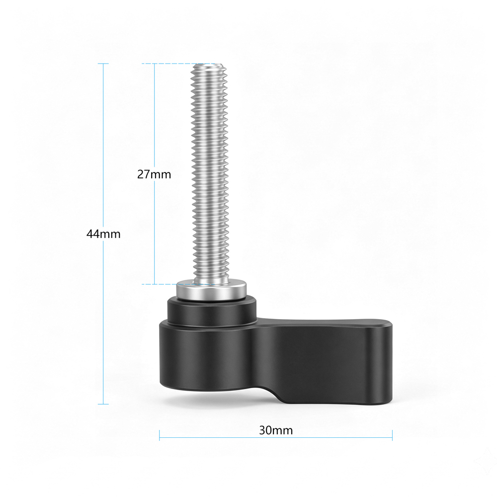 CAMVATE Tiny M5 Thumbscrew Assembly Knob (18mm, Black, 2-Pack)