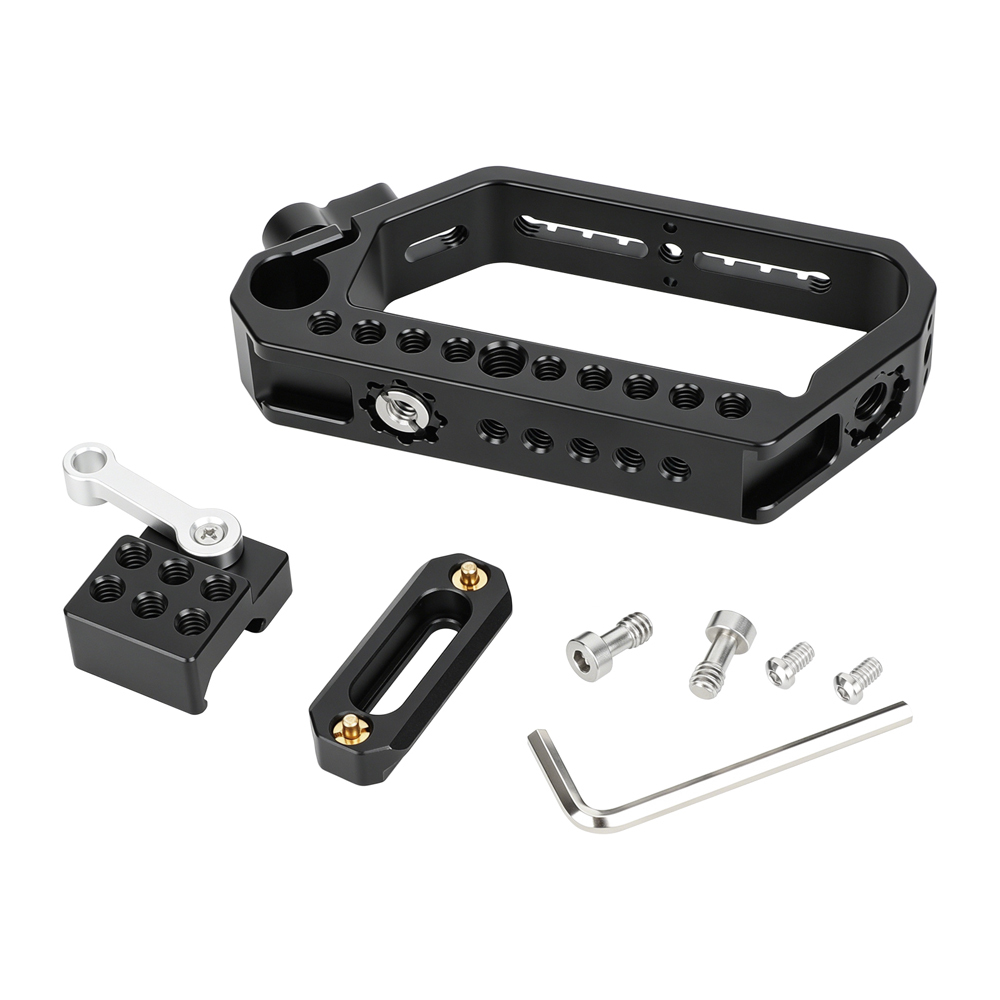 CAMVATE NATO Top Handle Grip with Cold Shoe & Anti-Twist ARRI Accessory Mounts