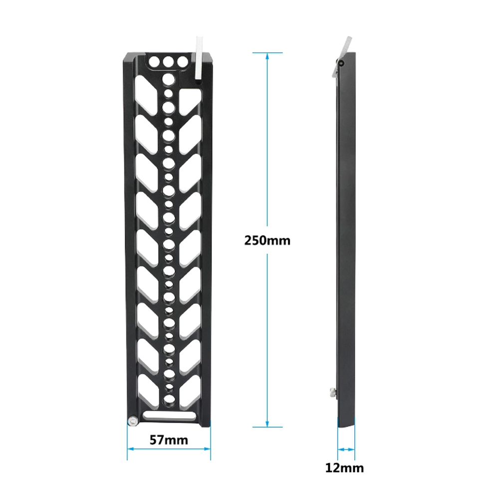 CAMVATE 10" Tilta-Standard Dovetail Plate and QR Baseplate with Double Rod Adapter