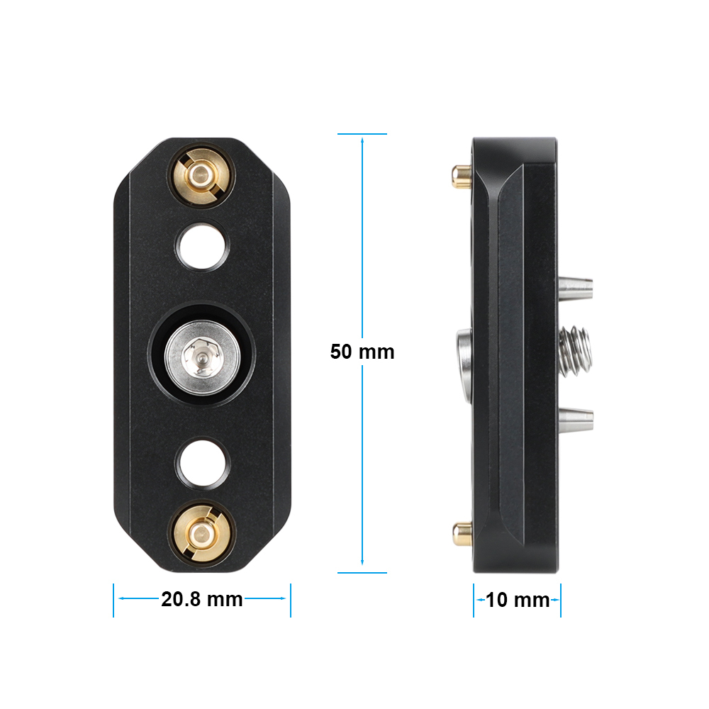 CAMVATE Quick Release NATO Safety Rail with 1/4"-20 Anti-Twist Screw (2")