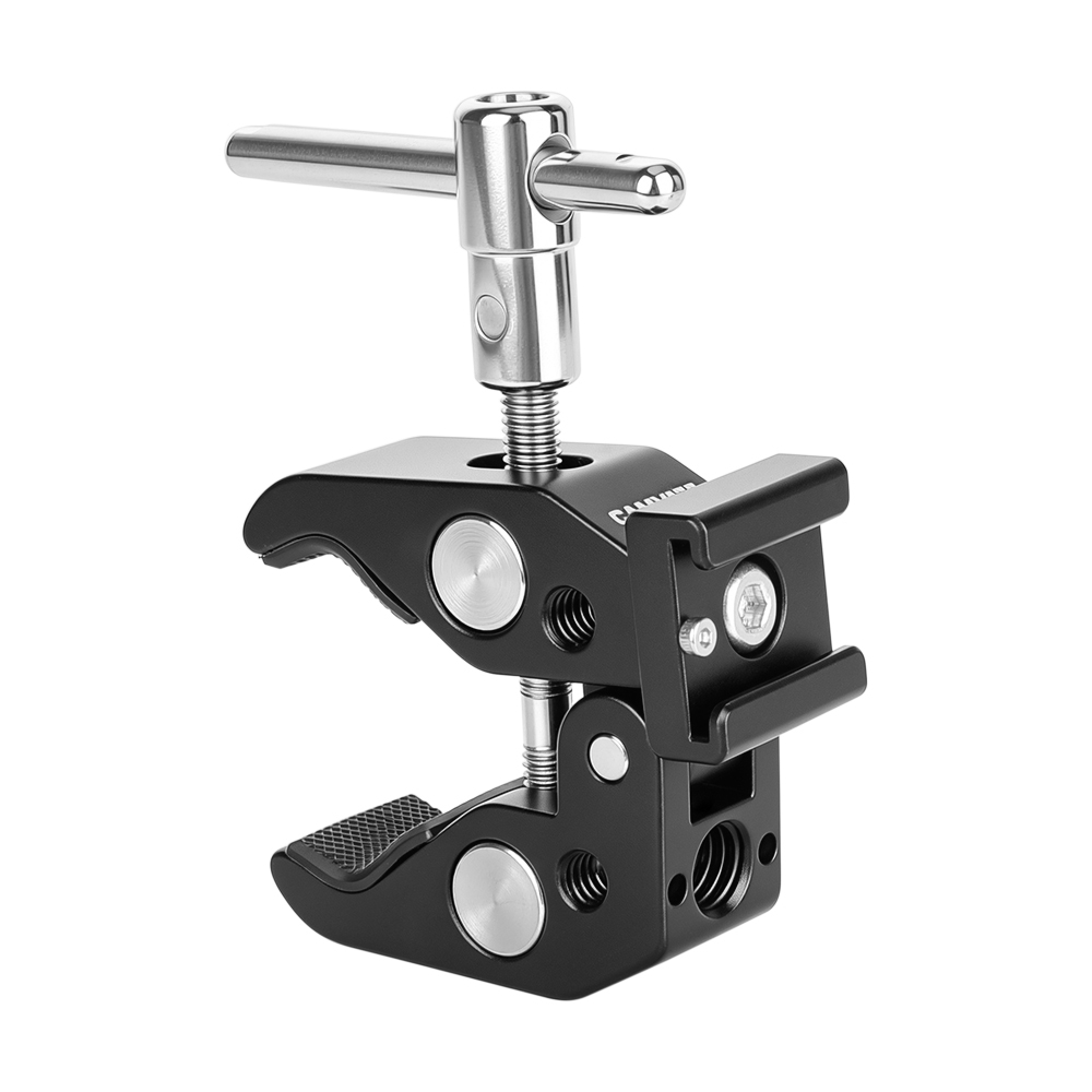 CAMVATE Super Clamp With 1/4" 3/8"Thread Hole Cold Shoe Mount