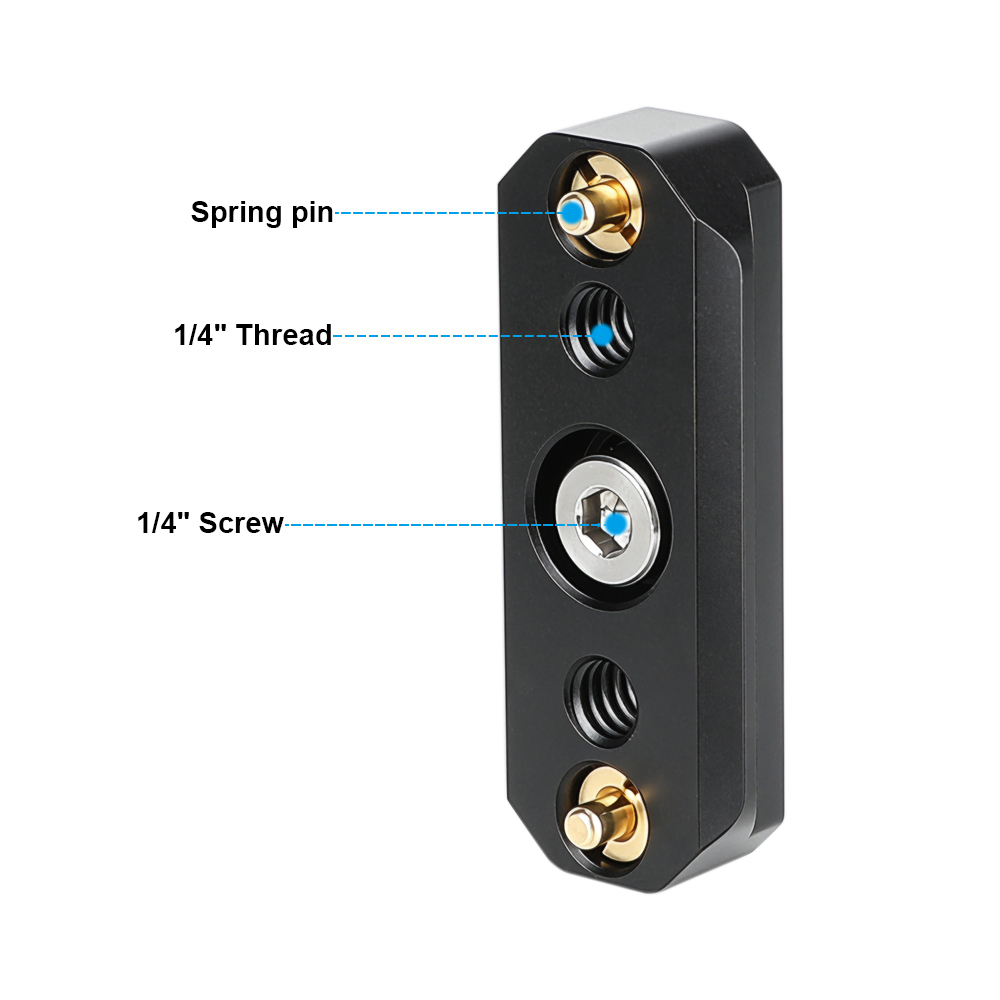 CAMVATE Quick Release NATO Safety Rail with 1/4"-20 Anti-Twist Screw (2")