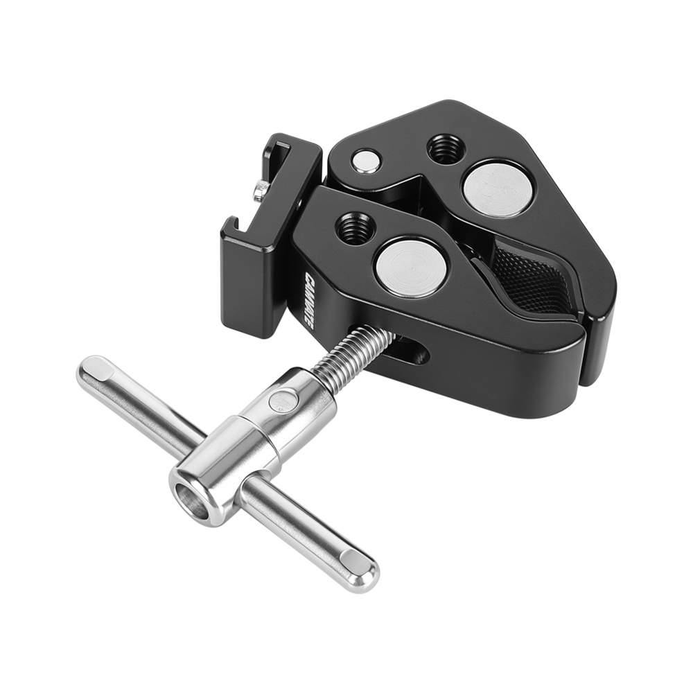 CAMVATE Super Clamp With 1/4" 3/8"Thread Hole Cold Shoe Mount