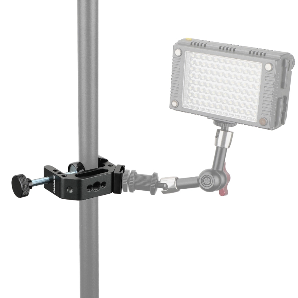 Universal C-Clamp Desktop Mount Holder Stand with Cold Hot Shoe Mount