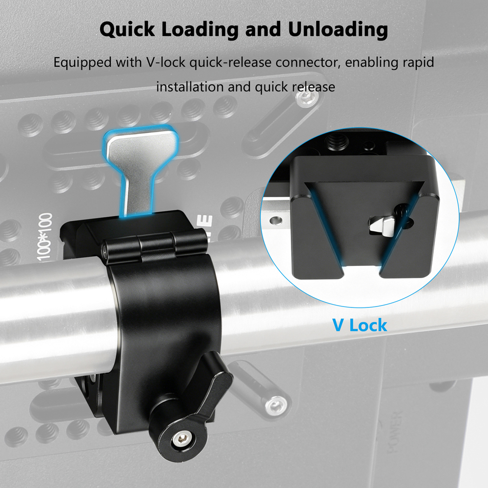 CAMVATE V-Lock Wedge Plate (Anti-Twist Accessory Mount 1/4"-20)