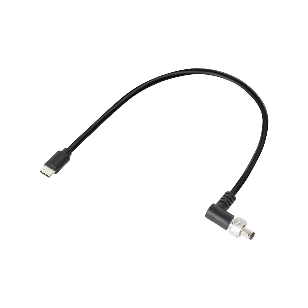 CAMVATE Power Supply Cable DC 2.5 To DC 2.5 Right Angle With Lock For Atomos / SmallHD 702 Touch Monitor And Wireless Image Transmission