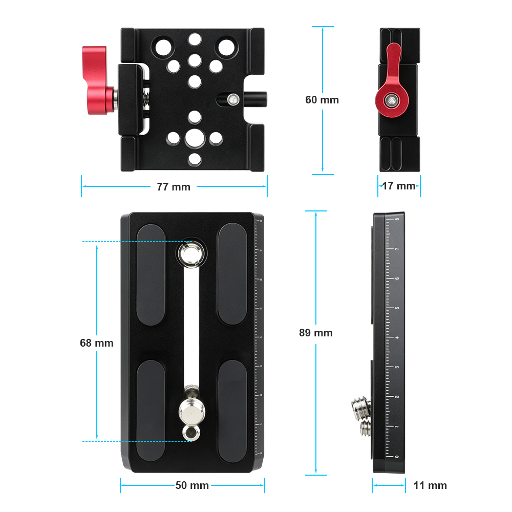 CAMVATE Quick Release Mount Base QR Plate for Manfrotto Standard Accessory