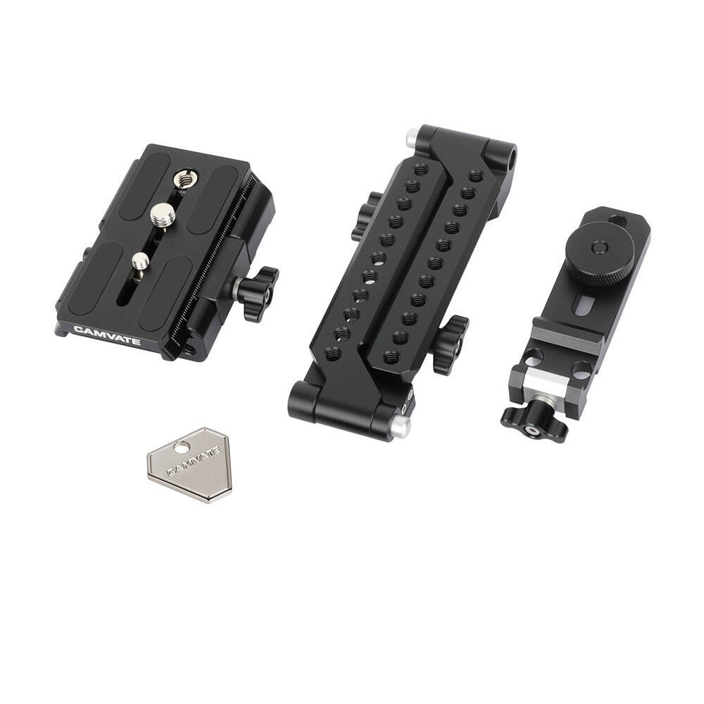 CAMVATE Quick Release Foldable Half Cage Kit with Manfrotto-Type Baseplate